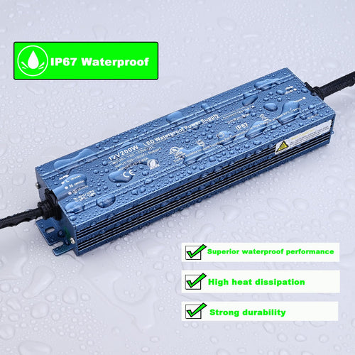 12V 200W IP67 Waterproof LED Driver L71642