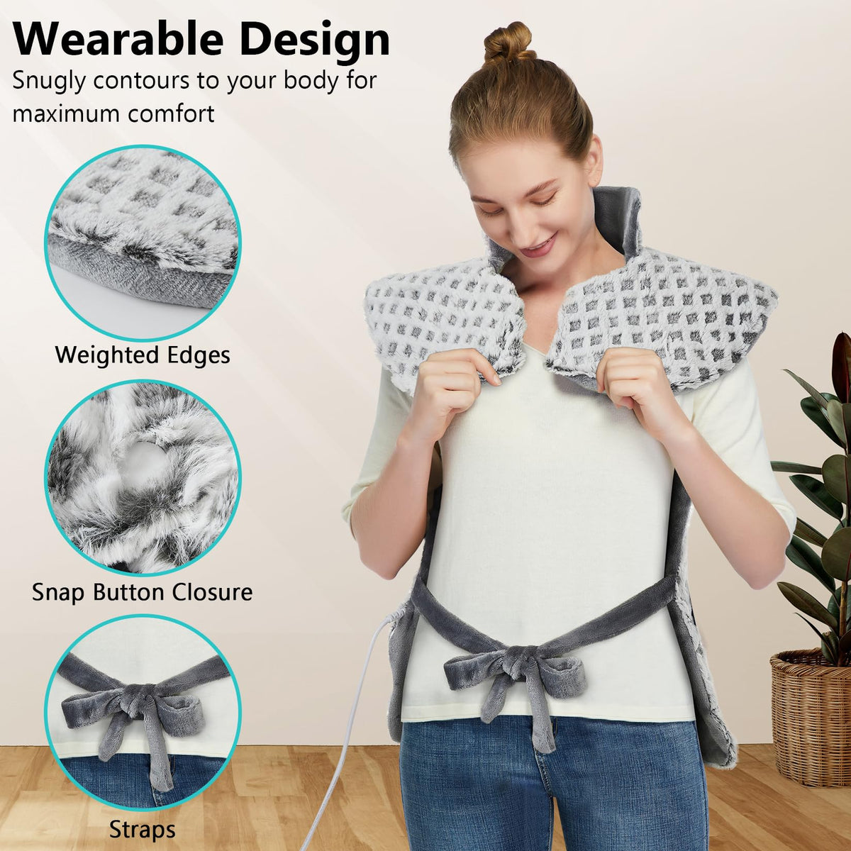 4 Massaging Heating Pad D4179