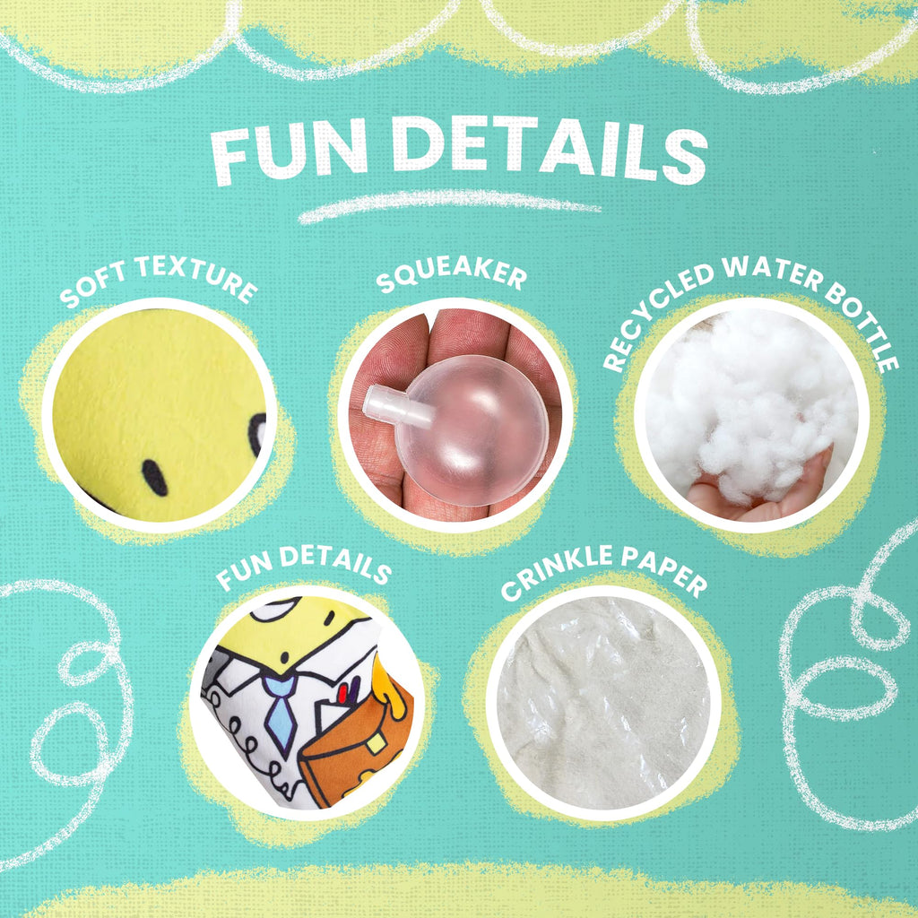 Dog Toy with Squeaker and Crinkle L26171