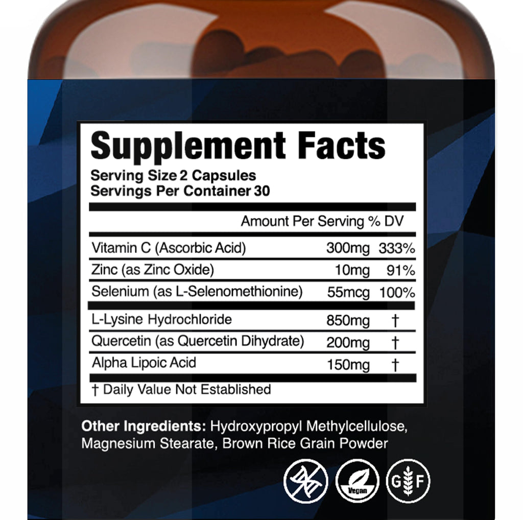 Cold Sore Supplement 60 Count A18025