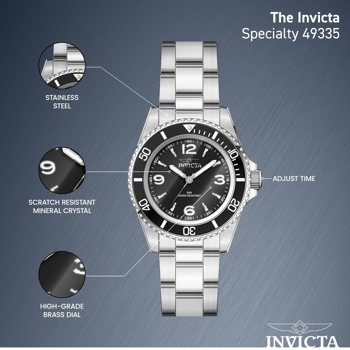 Mens Stainless Steel 40mm Watch M545507
