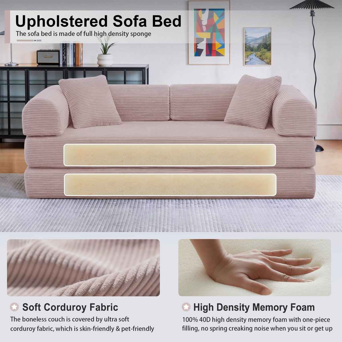 78 inch Sofa Bed Sleeper Couch D957