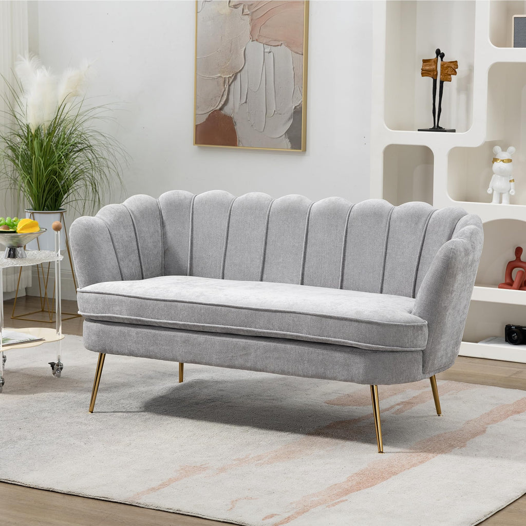Light Gray Small Loveseat Sofa K83438