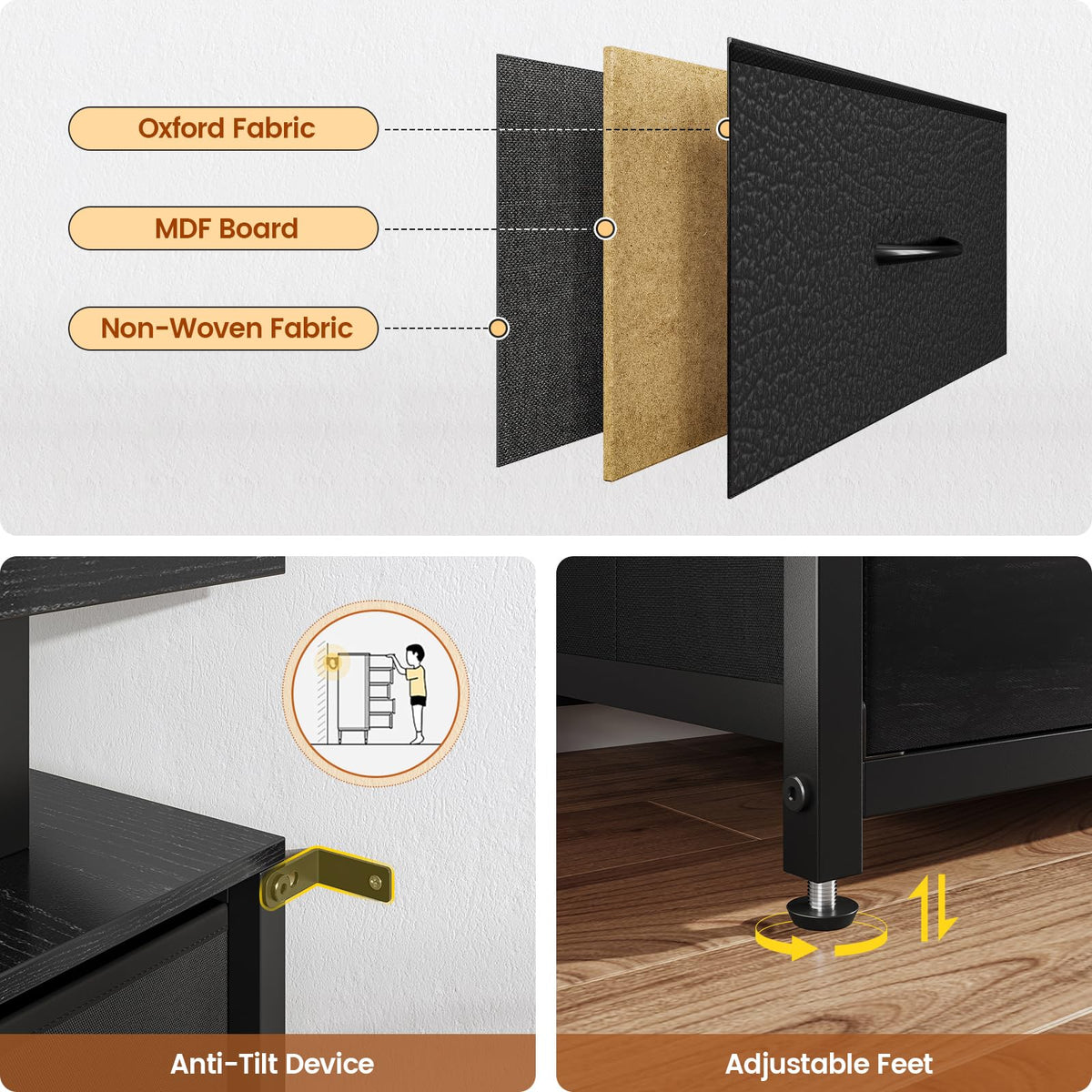 12 Drawers TV Stand Dresser O69476