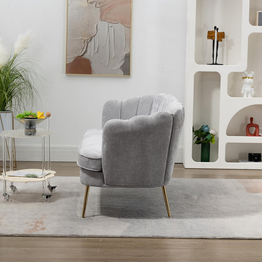 Light Gray Small Loveseat Sofa K83438