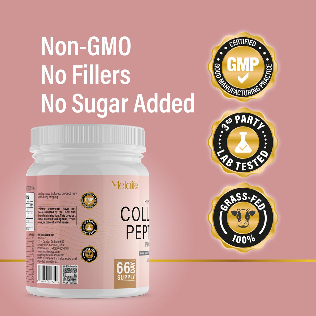 Hydrolyzed Collagen Peptides Powder 20 Oz Unflavored L97858