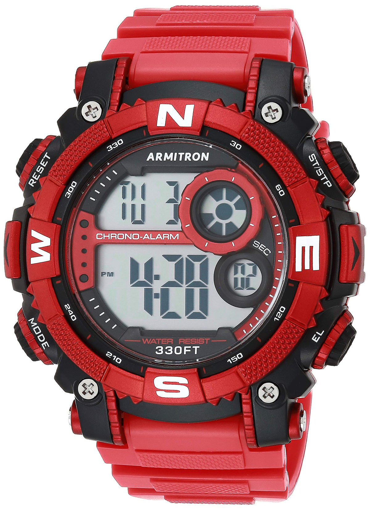 Digital Chronograph Resin Strap Watch T135482