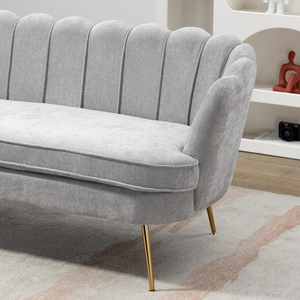Light Gray Small Loveseat Sofa K83438