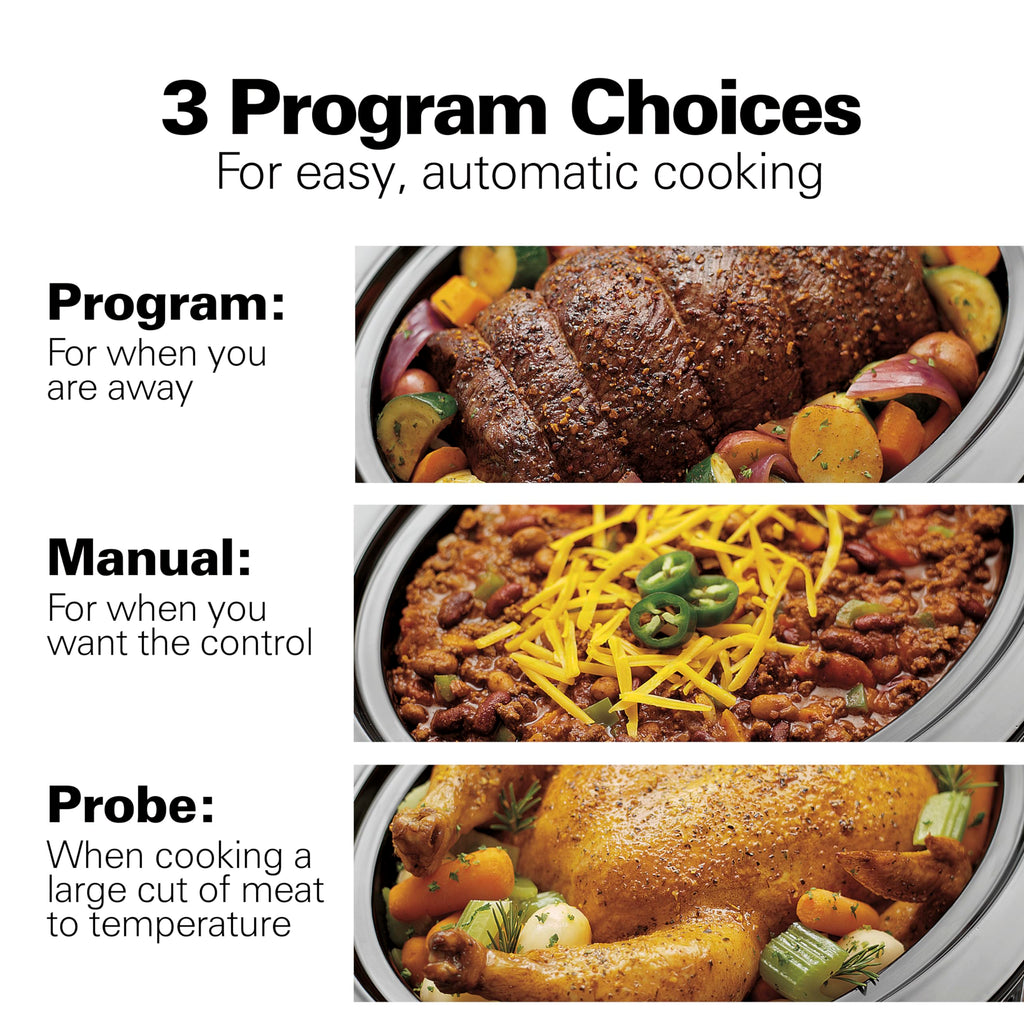 Portable 6 Quart Programmable Slow Cooker E7437