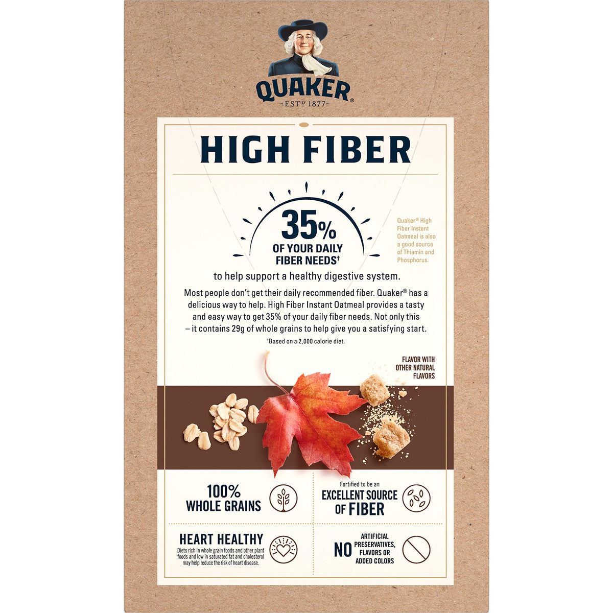 High Fiber Instant Oatmeal 8 Ct R369