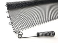 Black Fireplace Mesh Screen Curtain, Two Panels X194