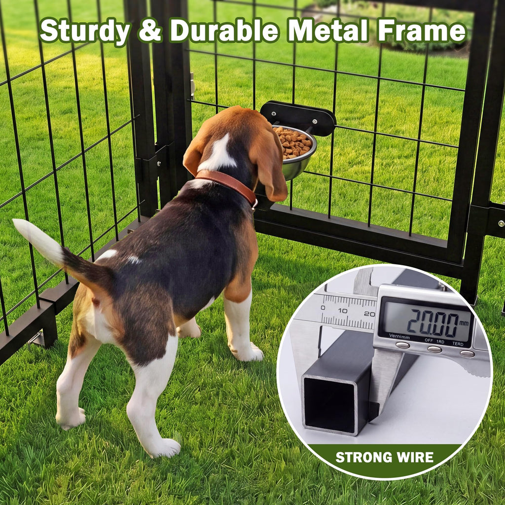 8x4x6 FT Heavy Duty Outdoor Dog Kennel with Roof I921630